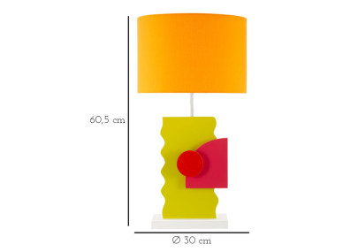 Lampe de table Color -B- – Style Glam 30x60,5 cm