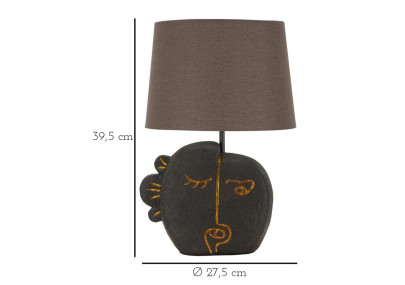 Lampe de Table Tribal -B- – Élégance Contemporaine Ø 27,5x39,5 cm
