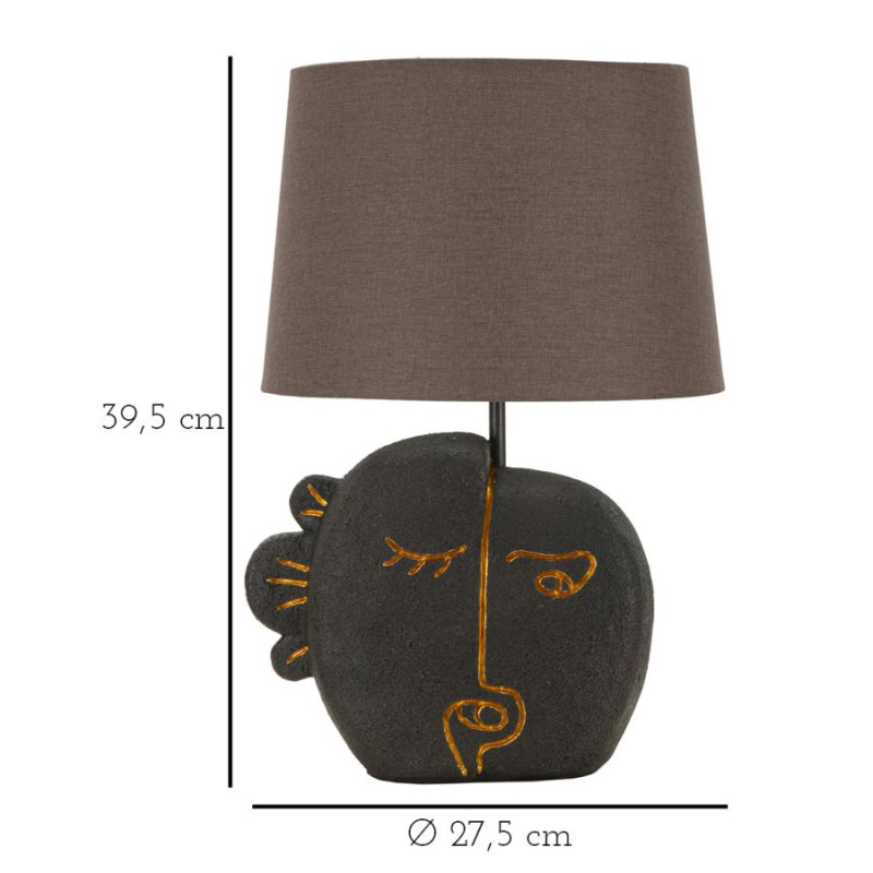 Lampe de Table Tribal -B- – Élégance Contemporaine Ø 27,5x39,5 cm
