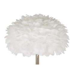 Lampadaire Feathers Slim Blanc – Chic et Glam Ø 43x170 cm