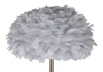 Lampadaire Plumes Slim Gris – Élégance Contemporaine Ø 43x170 cm