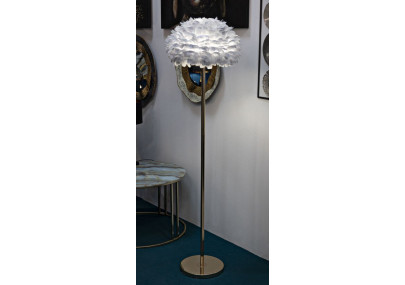 Lampadaire Plumes Slim Gris – Élégance Contemporaine Ø 43x170 cm
