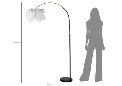 Lampadaire Arc Plur – Luxe et Design 100x150-180 cm
