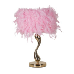 Lampe de Table Cart Rose – Glam Contemporain Ø 25x47 cm