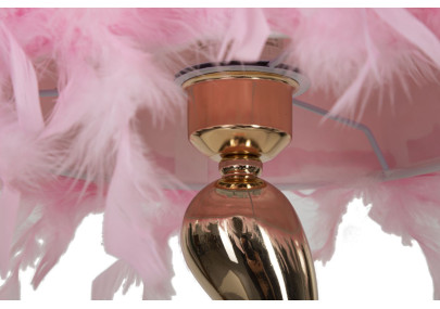 Lampe de Table Cart Rose – Glam Contemporain Ø 25x47 cm