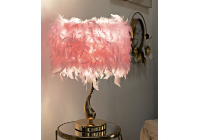 Lampe de Table Cart Rose – Glam Contemporain Ø 25x47 cm