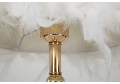 Lampe de Table Tarty Blanc – Luxe et Design Ø 25x54 cm