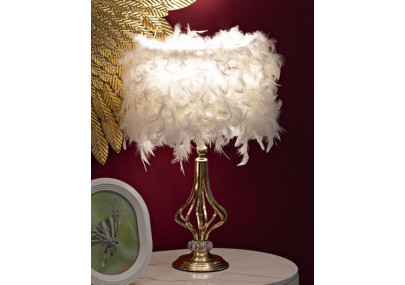 Lampe de Table Tarty Blanc – Luxe et Design Ø 25x54 cm