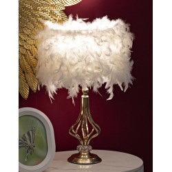 Lampe de Table Tarty Blanc – Luxe et Design Ø 25x54 cm