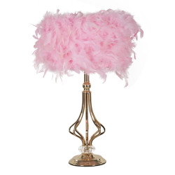 Lampe de Table Tarty Rose – Élégance Glam Ø 25x54 cm