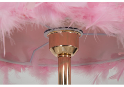 Lampe de Table Tarty Rose – Élégance Glam Ø 25x54 cm