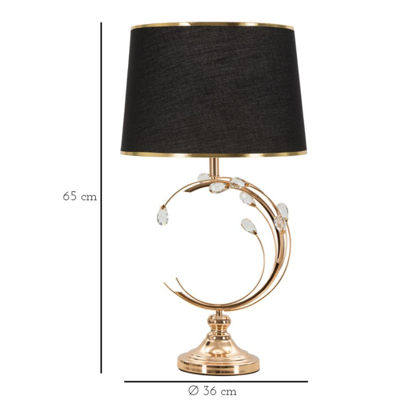 Lampe de Table Bruxelles – Glam et Élégance Ø 36x65 cm