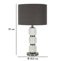 Lampe de Table Bright Three – Glam et Élégance Ø 32,5x57 cm