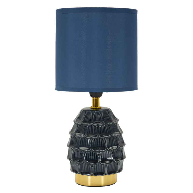 Lampe de Chevet Pigny Bleu – Style Moderne Ø 15x30,5 cm