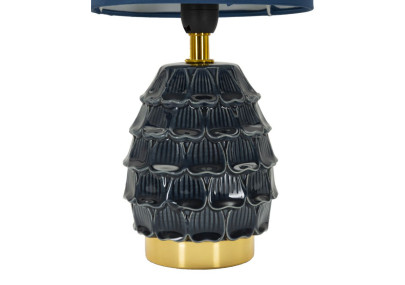 Lampe de Chevet Pigny Bleu – Style Moderne Ø 15x30,5 cm