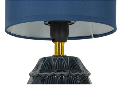 Lampe de Chevet Pigny Bleu – Style Moderne Ø 15x30,5 cm