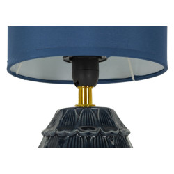 Lampe de Chevet Pigny Bleu – Style Moderne Ø 15x30,5 cm