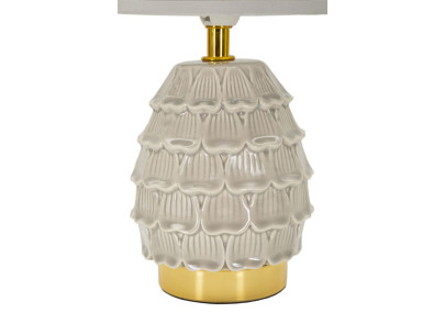 Lampe de Chevet Pigny Gris – Élégance Contemporaine Ø 15x30,5 cm