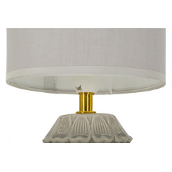 Lampe de Chevet Pigny Gris – Élégance Contemporaine Ø 15x30,5 cm