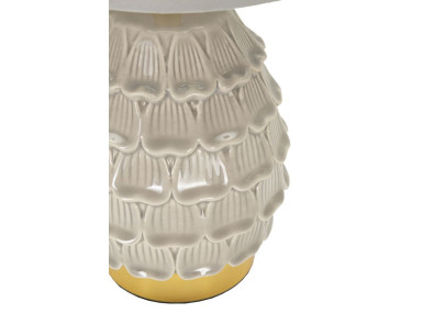 Lampe de Chevet Pigny Gris – Élégance Contemporaine Ø 15x30,5 cm