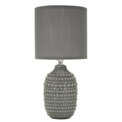 Lampe de Chevet Points Gris – Chic et Minimaliste Ø 15x30,5 cm