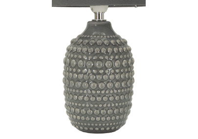 Lampe de Chevet Points Gris – Chic et Minimaliste Ø 15x30,5 cm