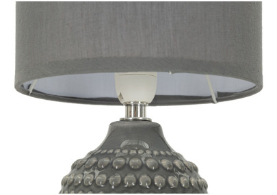 Lampe de Chevet Points Gris – Chic et Minimaliste Ø 15x30,5 cm