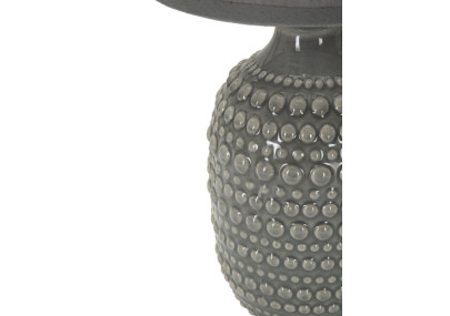 Lampe de Chevet Points Gris – Chic et Minimaliste Ø 15x30,5 cm