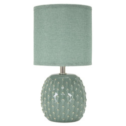 Lampe de Chevet Pontus Turquoise – Glam Contemporain Ø 14x27 cm