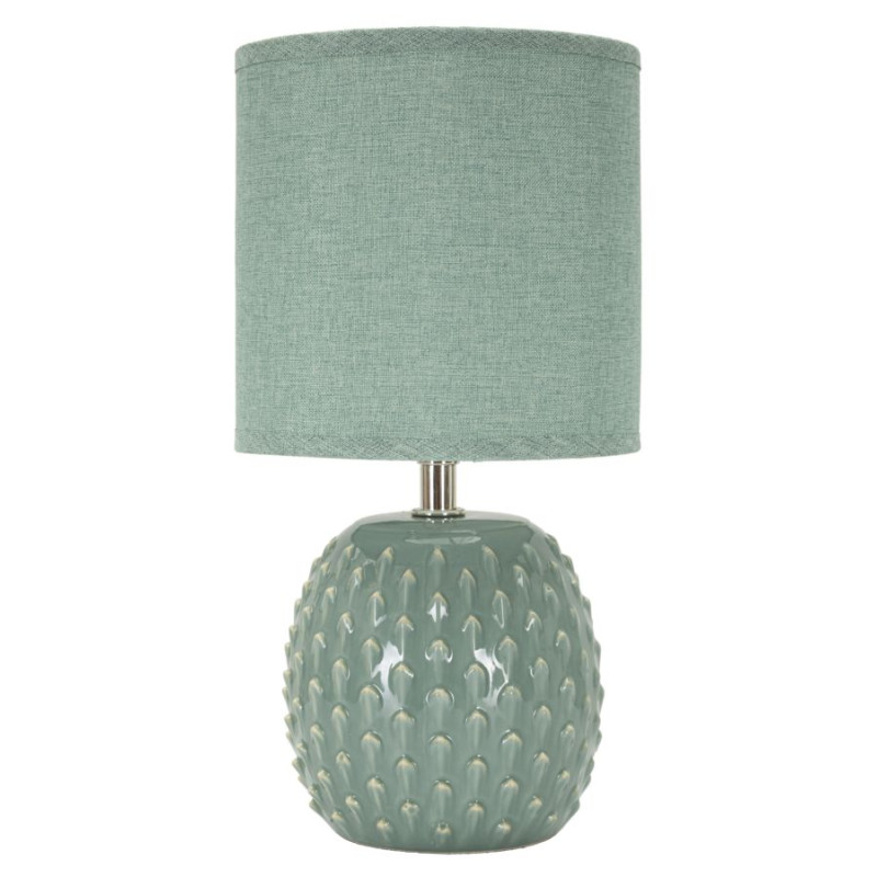 Lampe de Chevet Pontus Turquoise – Glam Contemporain Ø 14x27 cm