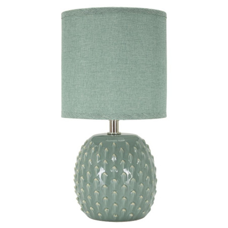 Lampe de Chevet Pontus Turquoise – Glam Contemporain Ø 14x27 cm