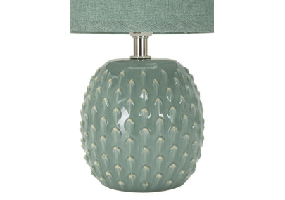 Lampe de Chevet Pontus Turquoise – Glam Contemporain Ø 14x27 cm