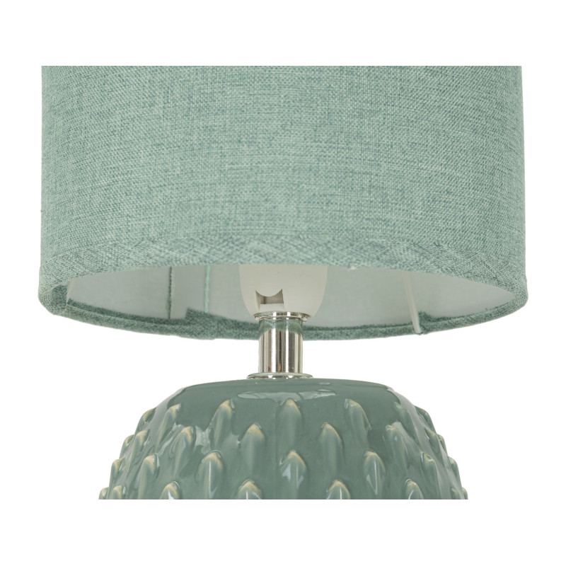 Lampe de Chevet Pontus Turquoise – Glam Contemporain Ø 14x27 cm