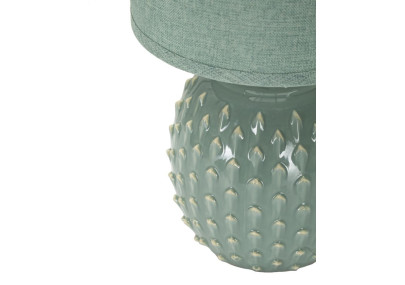 Lampe de Chevet Pontus Turquoise – Glam Contemporain Ø 14x27 cm