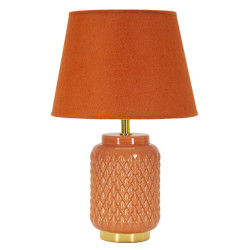 Lampe de Table Carrée Orange – Luxe et Minimaliste Ø 28x44 cm