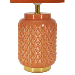 Lampe de Table Carrée Orange – Luxe et Minimaliste Ø 28x44 cm