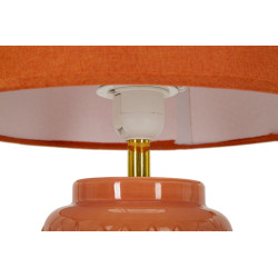 Lampe de Table Carrée Orange – Luxe et Minimaliste Ø 28x44 cm