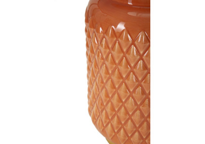 Lampe de Table Carrée Orange – Luxe et Minimaliste Ø 28x44 cm