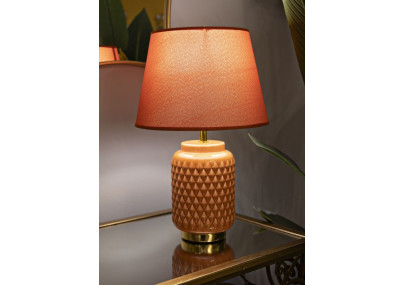 Lampe de Table Carrée Orange – Luxe et Minimaliste Ø 28x44 cm