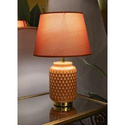 Lampe de Table Carrée Orange – Luxe et Minimaliste Ø 28x44 cm