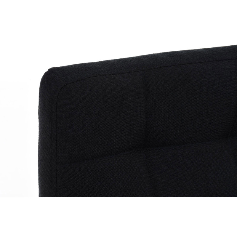 Sgabello Lincoln in tessuto nero