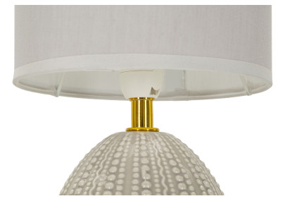 Lampe de Chevet Flavi Gris – Élégance Contemporaine Ø 15x30,5 cm