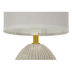 Lampe de Chevet Flavi Gris – Élégance Contemporaine Ø 15x30,5 cm