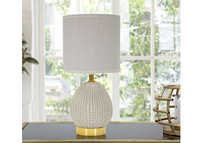 Lampe de Chevet Flavi Gris – Élégance Contemporaine Ø 15x30,5 cm