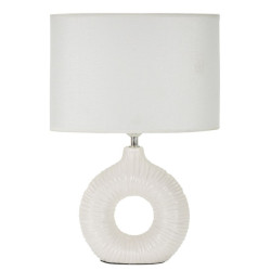 Lampe de Table Seta Blanc – Élégance Contemporaine 28,5x15x43 cm