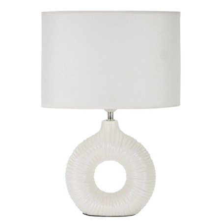 Lampe de Table Seta Blanc – Élégance Contemporaine 28,5x15x43 cm