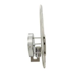 Applique Murale Océan Argent – Élégance Contemporaine 21x8x31 cm