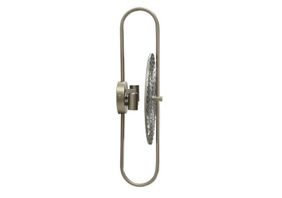 Applique Murale Argenté – Glam Contemporain 28x15x54 cm