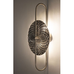 Applique Murale Argenté – Glam Contemporain 28x15x54 cm