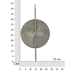 Applique Murale Argenté – Glam Contemporain 28x15x54 cm